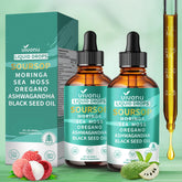 VivoNu Gotas Soursop: botella vertiendo para bienestar diario.