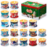 Vortixx Navidad: set de velas aromáticas en estuche elegante para ambientar el hogar.