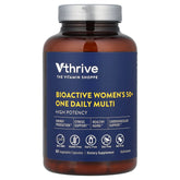 Vthrive multivitamínico diario para mujer 50+, cápsulas vegetarianas para bienestar diario.