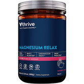 Vthrive Polvo de Magnesio Relajación en bote, sabor frambuesa limón para disfrutar.