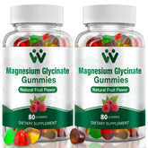 Gominas Wachray magnesio glicinato sabor fruta para relajación suave.