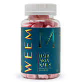 WEEM gominolas para cabello, piel y uñas, para cabello más saludable.