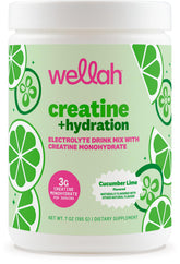 Wellah Creatine + Electrolytes en empaque compacto para entrenamientos