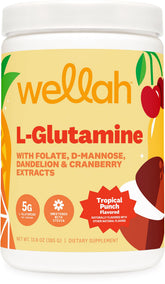 Wellah Glutamina polvo sabor tropical para mezclar en agua