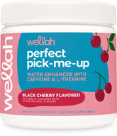 Wellah Perfect Pick-Me-Up sabor cereza negra, impulso de energía para la tarde.