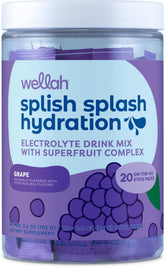Wellah Splish Splash sobres para mezclar sabor uva para llevar
