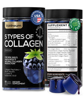 Wellneum Colágeno 3000mg en botella para cabello y uñas