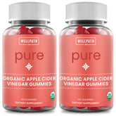 WellPath Pure ACV gomitas en botella para apoyo digestivo diario.