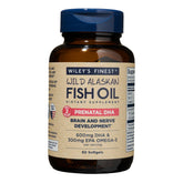 Wiley's Finest Prenatal DHA: botella de cápsulas para embarazo y lactancia