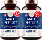 WINDSOR BOTANICALS Fertilidad hombre frasco de cápsulas para soporte natural.