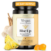 Winged Wellness Rise Up: botella de energía para inicio de día con enfoque sostenido