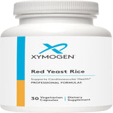 XYMOGEN Arroz de levadura roja, bote de cápsulas, apoya la salud cardiovascular.