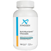 XYMOGEN ActivNutrients niños, tabletas masticables sabor frambuesa para apoyo nutricional diario.