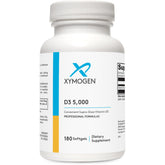 XYMOGEN D3 5000 botella frontal: apoyo posible para sistema inmunológico y huesos