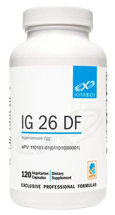 XYMOGEN IG 26 DF: cápsulas sin lácteos para apoyar la salud intestinal.