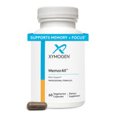 MemorAll de XYMOGEN, cápsulas en frasco para apoyo cognitivo diario.