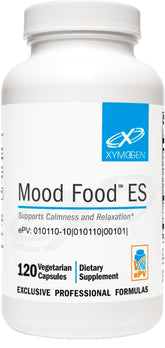 Mood Food ES, botella frontal, posible apoyo a la relajación diaria