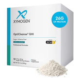 Xymogen OptiCleanse GHI envase sabor vainilla para proteína vegetal saludable.