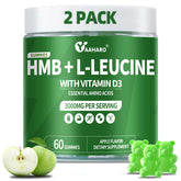 Yaaharo gominolas HMB-Leucina, empaque doble, práctico para consumo diario.