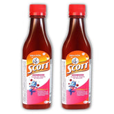Yahve Emulsión hígado de bacalao sabor cereza, pack 2, apoyo diario para niños
