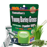 YAMAKAN jugo verde con polvo de cebada en sobres para un inicio saludable.