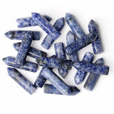 YATOJUZI 20 piezas de cristales azules pulidos para uso espiritual y decorativo