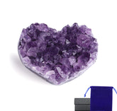 YATOJUZI amatista corazón: cluster cristal natural para decoración