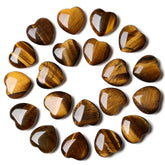 YATOJUZI corazón ojo-de-tigre, cristal natural para equilibrio emocional.