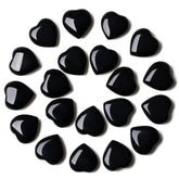 YATOJUZI obsidiana negra en forma de corazón, ideal para llevar y calmar emociones.