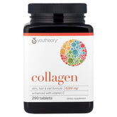 Youtheory Collagen Advanced con Vitamina C, botella frontal para uso diario y cuidado general