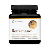Youtheory Lion's Mane Plus cápsulas para enfoque diario y claridad mental.
