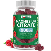 YUM-V'S Magnesio Citrato Gominolas en botella, fácil de tomar para nervios y músculos.