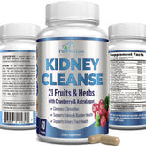 Cápsulas de YUMMYVITE para limpieza renal con extracto de arándano.