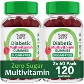 YUM-V'S multivitaminas sin azúcar en caja, apoyo diario de energía