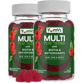 Gominolas YUM-V'S Teen Multivitamin Frambuesa, apoyo diario de nutrientes
