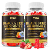 Gomitas YXSW con aceite de semilla negra y sabor fresa para apoyo diario
