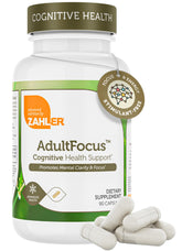 Zahler AdultFocus cápsulas dentro de la caja para enfoque sostenido.