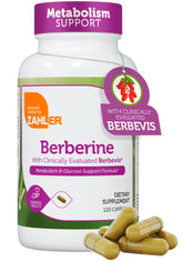 Zahler Berberina cápsulas 1000 mg: apoyo metabólico diario.