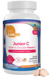 Zahler Junior C Avanzado, tabletas masticables de naranja para apoyo inmunológico diario