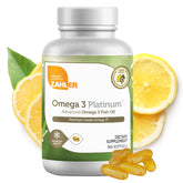 Zahler Omega-3 en botella de aceite de pescado para la salud del corazón
