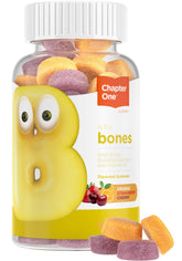 Zahler Yummy Kids Calcium Gummies en el bote, apoyo a dientes y huesos sanos para niños.