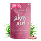 Zakrama botella de suplemento de órganos para equilibrio hormonal femenino.