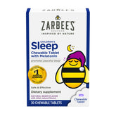 Zarbee's Kids Melatonina 1 mg, tableta masticable con sabor a uva para dormir
