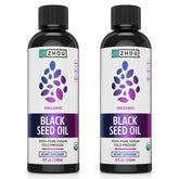 ZHOU Aceite de semilla negra - botella de 2x8oz para uso diario.