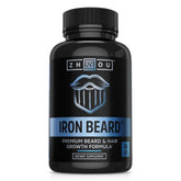 Zhou Iron Beard envase frasco 60 cápsulas para apoyo al crecimiento natural de la barba