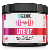 ZHOU Lite Up polvo sin estimulantes, mezcla suave en agua