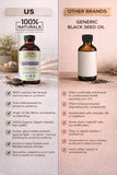 Frasco ámbar de 100% NATURALS protege la potencia del producto.