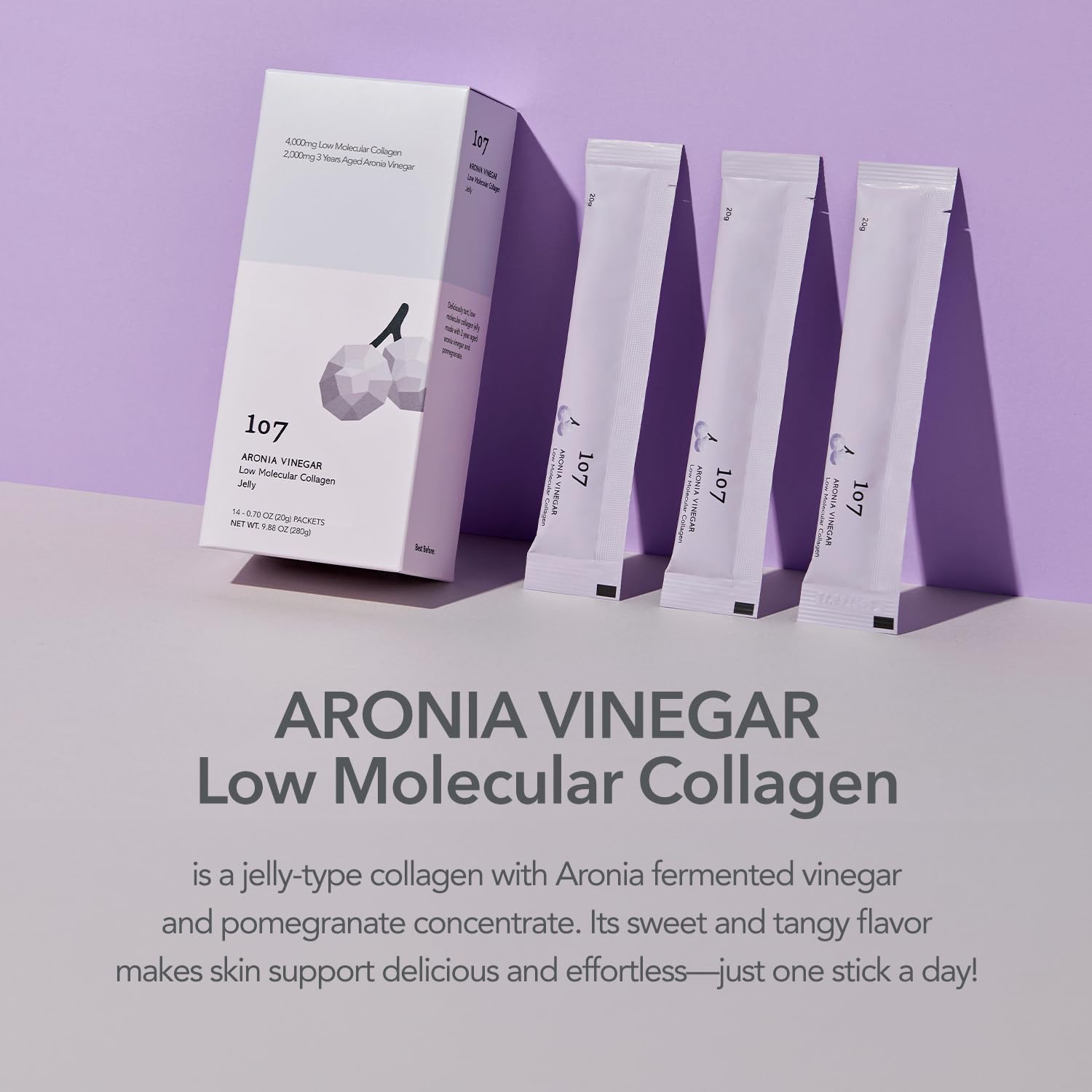 107 ARONIA barra de gelatina sin aditivos, ingredientes seguros.