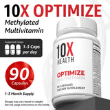 Cápsulas en bote de 10X Health System para una dosis diaria conveniente.