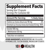 Dosis diaria de cápsulas de 10X Health System